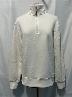 Amazon Essentials Cream Half-Zip Pullover Sweater